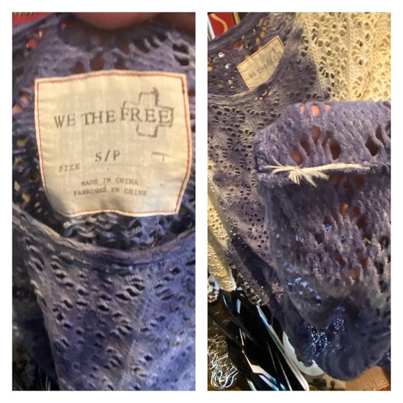 Free People mixed tie dye tunic cover up top - Picture 12 of 12